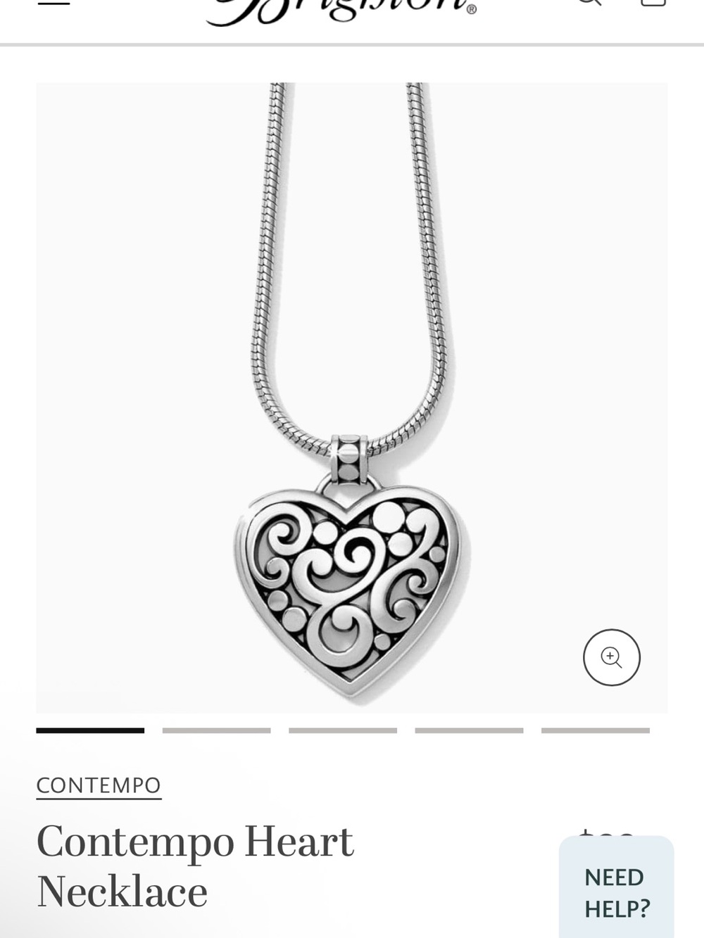Brighton Contempo Heart Necklace